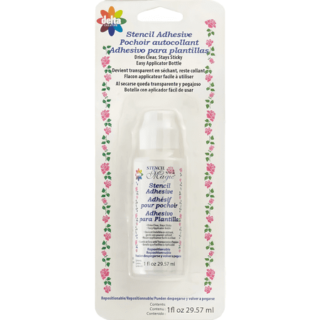 Delta Stencil Magic Liquid Stencil Adhesive Dauber, 1 fl oz, Clear