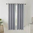 thumbnail image 6 of Shanna Home Curtains Indoor/Outdoor Drapes, Privacy Grommet Blackout Curtains for Bedroom, Living Room, Porch, Pergola, Cabana (Gray Weaves, 52*108 in, 1 Panel), 6 of 9