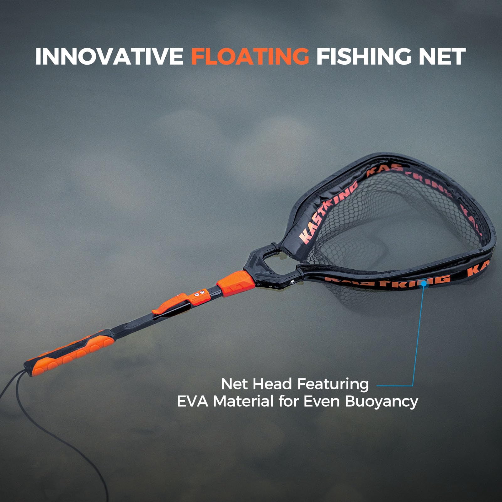 Titanet Fishing Net  Durable Aluminum Handle Non-slip Hi-vis Grip Compact Bag & Lanyard Ideal For Kayak Lake Fly Or River 2 Options