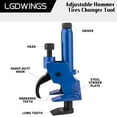 LGDWINGS Manual Tire Bead Breaker Adjustable Hammer Tires Changer Tool
