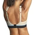 thumbnail image 4 of Panache Boundless Racerback Non-Wire Sports Bra (7341M),36HH,Chalk/Black, 4 of 7