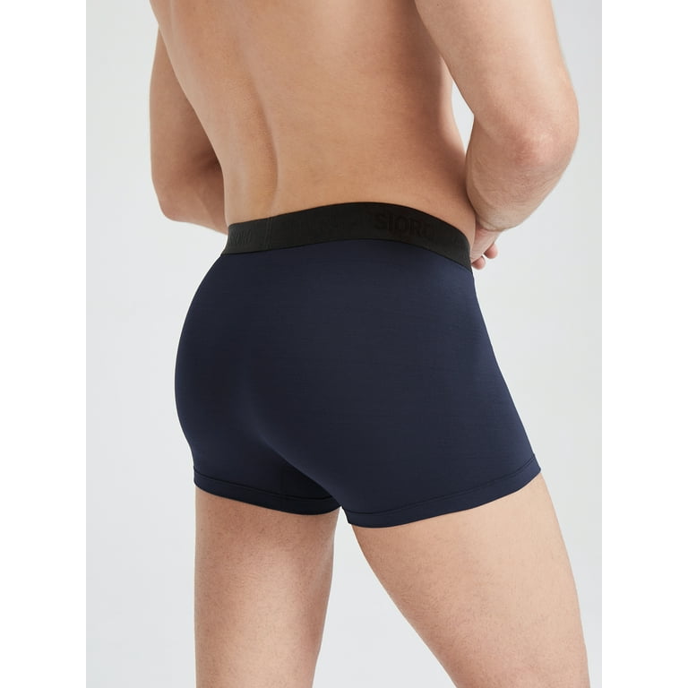 SIORO Men's 4Packs Trunks Underwear Soft Lenzing Micro Modal