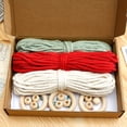 thumbnail image 4 of Christmas Tree Macrame DIY Kit Christmas Tree DIY Kit Cute Boho Macrame Christmas Tree DIY Craft Kit Funny Christmas Tree Hanging Ornament Handmade  Tree Décor for Holiday, 4 of 9