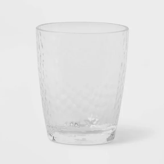 Plastic Textured Short Tumbler 13oz : Reusable Acrylic Drinkware, Dishwasher-Safe, Cold Beverages
