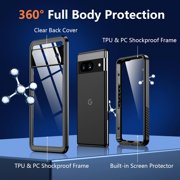 for Google Pixel 8 Case, IP68 Waterproof Built-in Screen Protector