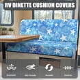 thumbnail image 4 of XYZCANDO RV Couch Cover, Compatible with Camper Loveseat, RV Dinette Cushion Covers for Travel Trailer Couch Bench Easy to Install, Sea Stars, 4 of 8