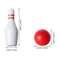 thumbnail image 2 of PENIKOKO Desktop Bowling Set Toy Entertainment For Children Family Indoor 1 Set Pcs, 2 of 8