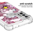 thumbnail image 4 of Phone Case for Moto G30,Case for Moto G10,Case for Moto G20,Crystal Bling Quicksand Effect TPU Bumper Four Corners Protection Case for Moto G30/G10/G20,YBDT Pink Horse, 4 of 14