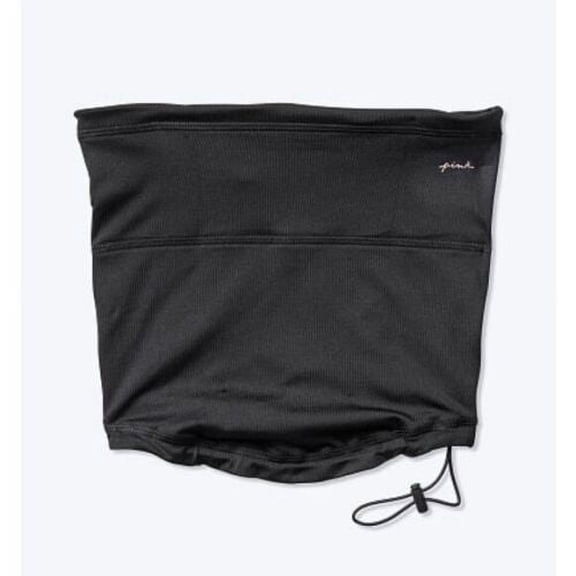 Victoria's Secret Pink Face and Neck Cover Mask Filter Pocket Adjustable Pure Black NWT