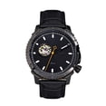 thumbnail image 1 of Reloj REIGN Bauer Automático Semi-Esqueleto Cuero Negro, 1 of 3
