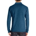 thumbnail image 4 of Men's Casual Polo Shirts with Pocket Basic Long Sleeve Business Work Collared Shirts Spring Summer Tees Top Shirt Blue M, 4 of 4