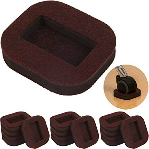 Furniture Coasters Felt Caster Cups, Bed Wheel Stoppers Chair Wheel