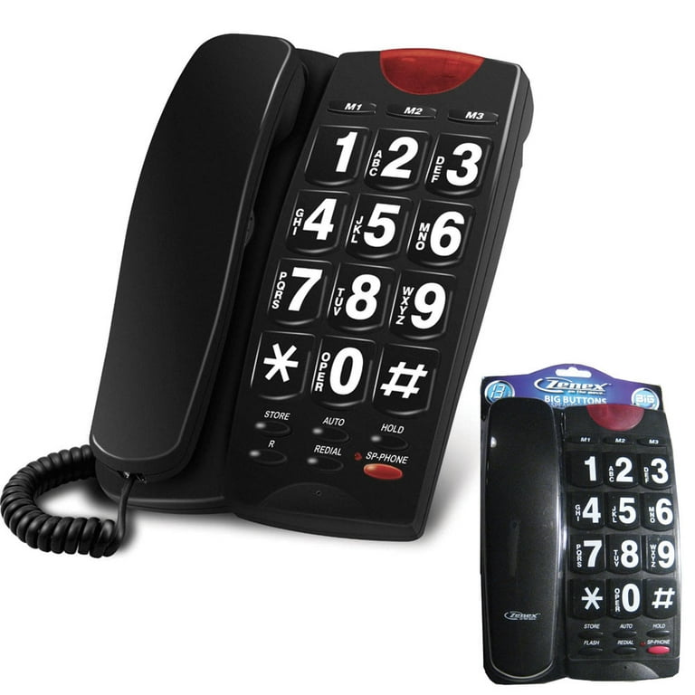 Reizen Corded Phone with Big Buttons
