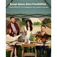 thumbnail image 5 of QinaQin 12X12 FT Canopy Tent,Pop Up Gazebo One-Push Setup with 4 SandBags,Mosquito Netting & Height Adjustable for Backyard Parties and BBQs,Lake Blue,Lake Blue, 5 of 9