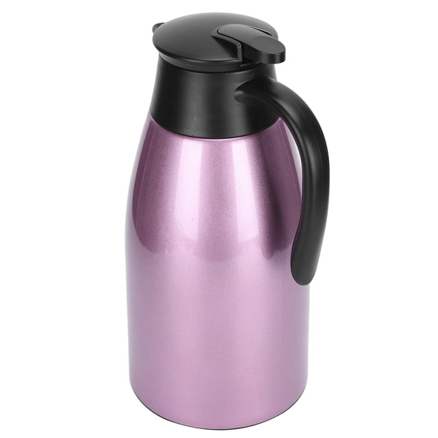 Olla de Agua Caliente aislada, Con Cubierta Giratoria de 2l CARAFE Térmica de Acero inoxidable de gran Capacidad, base no Deslizante para Café, Agua Caliente, Té en Casa,