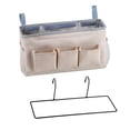 thumbnail image 2 of Organizador colgante para cama, estante para cama, mesita de noche, bolsa colgante resistente Beige, 2 of 9