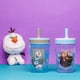 thumbnail image 3 of Zak Designs Disney Frozen II Movie Kelso Juego de vasos, tapa de rosca a prueba de fugas con pajita, hecho de plástico duradero y silicona, paquete perfecto para niños (Frozen 2 Olaf, 15 oz, sin BPA,, 3 of 5