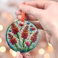 thumbnail image 4 of Wyoming State Flower Christmas Ornament, Ceramic/Acrylic Ornament, Mother’s Day Keepsake, Valentine’s Day Decor, Festival Gift Ornament, Commemorative 2025, 4 of 5