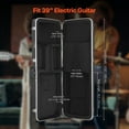 thumbnail image 2 of KFFKFF Electric Guitar Hard Case, 41.34 in Rectangular Guitar Hard Case, With Lock Latch Key Handle, ABS Padding Soft Lining Water-Resistant Hard Shell Guitar Case, Black, 2 of 9