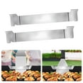 2pack Griddle Spatula Holder Design Stainless Steel Grill Barbecue Tool Rack Griddle Accessories