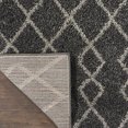 thumbnail image 5 of Nourison Geometric Shag Tribal Charcoal 2'2" x 7'6" Area Rug, (2x8), 5 of 8