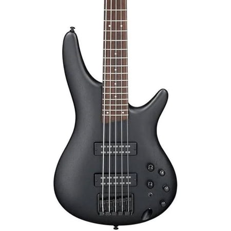 Ibanez SR Standard SR305E 5-String Electric Bass Guitar, Jatoba Fretboard, Weathered Black
