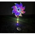Tusihei Solar Pinwheel Lights, Waterproof LED Windmill Garden Stake ...