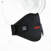 Neck Headache Wrap, Hot Physical Therapy Neck Electric Heated Brace, Neck Stiff Injury Pain Relief Recovery Support, 3 Gear Models, Adjustable Temperature Heating Pad, Soft Cervical Support