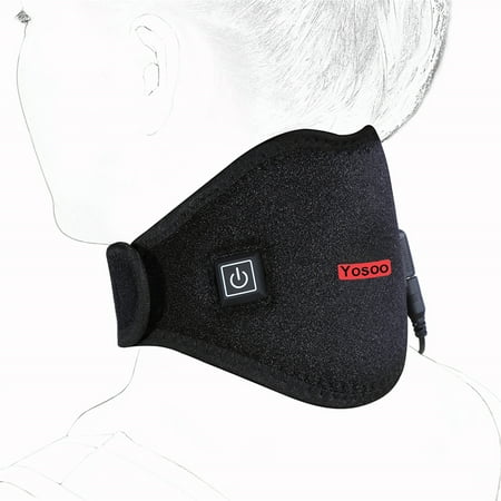 - Neck Headache Wrap, Hot Physical Therapy Neck Electric Heated Brace, Neck Stiff Injury Pain Relief Recovery Support, Adjustable Temperature Heating Pad, Soft Cervical Support, 3 Gear Models