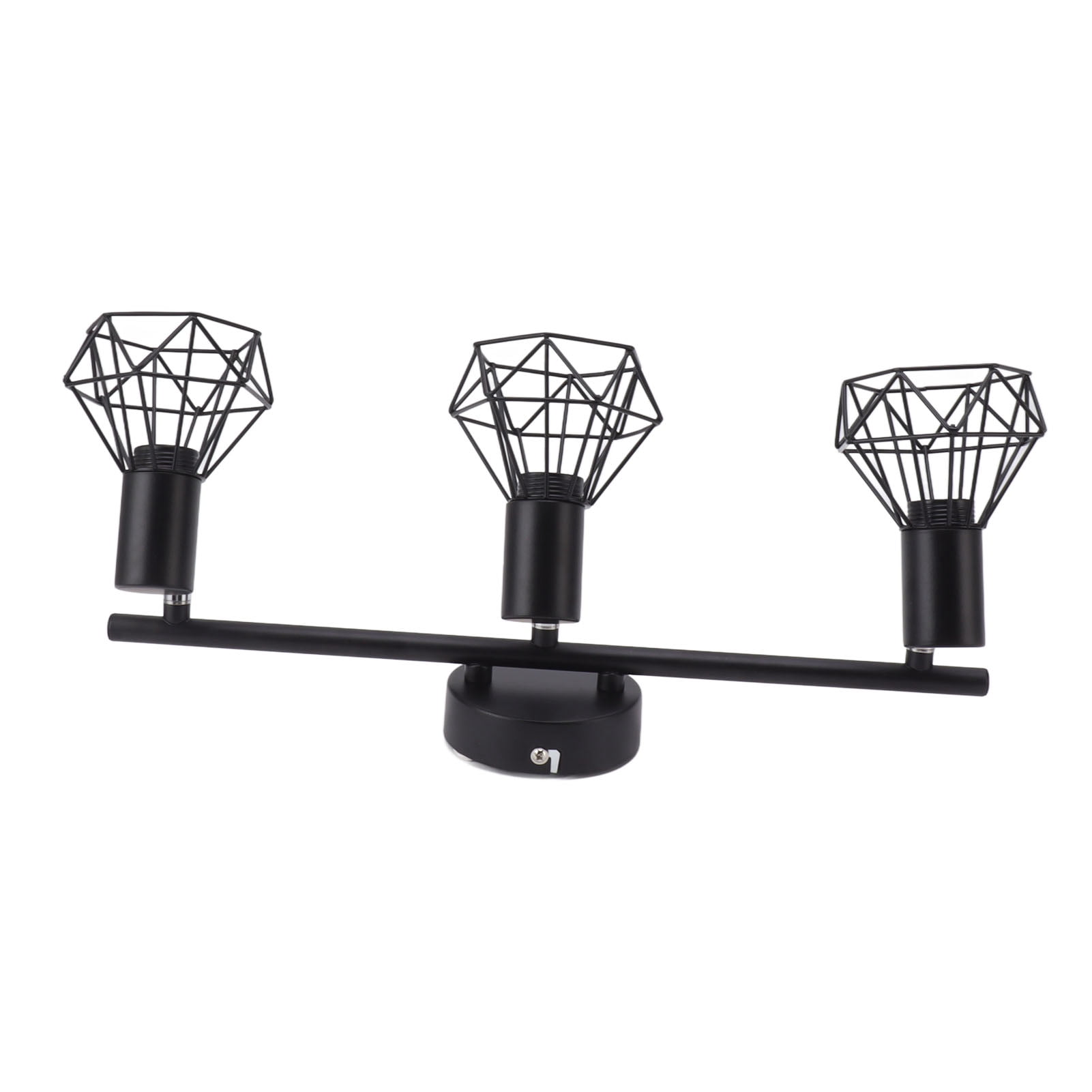 Sarapandan Matte Black Finish, Modern Ceiling Spotlight, 85-265V, Fashionable Design Rotatable 3-Light Track Lighting Kit