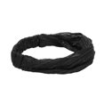 thumbnail image 3 of Unique Bargains 1 Pc Headband Stripes Wide Lace Hairband for Women Black, 3 of 5