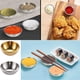 thumbnail image 5 of Mini platos para salsa de 2 uds., platos para aperitivos de acero inoxidable, cuenco redondo para sumergir Sushi, cuencos para servir platillos, plato lateral reutilizable oso de fresa  Hogar, 5 of 5