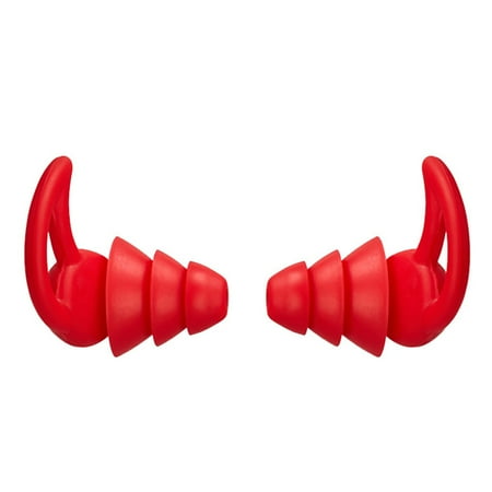 

20PCS Sleeping Earplugs Silicone Earbuds Noise Reduction Reusable Earplugs for Office Home Red 3 Layers