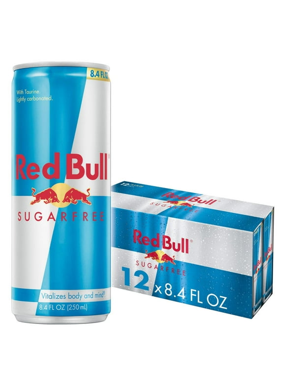 Red Bull Sugar Free Energy Drink, 8.4 fl oz, Pack of 12 Cans