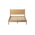 thumbnail image 3 of Pemberly Row 80"W Mid-Century Wood King Size Panel Bed Oak Finish, 3 of 9