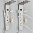 thumbnail image 5 of LED Shower Panel Tower System Stainless Steel Rain&Waterfall Massage Body Spray, 5 of 10