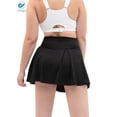 thumbnail image 5 of Deago Women's Active Skort Athletic Stretchy Pleated Tennis Skirt Built-in Shorts for Running Golf Workout (Black, XL), 5 of 10