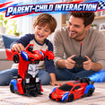 thumbnail image 4 of JoyStone Transforming RC Car for Kids, 2-in-1 Robot and Stunt Car with One-Key Conversion, Remote Control Car with Lights and Spray, Robot Toys Birthday Gifts for Boys Girls, 4 of 10