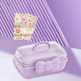 thumbnail image 1 of Caja de Almacenamiento Multiusos de 3 Capas, Organizador de Accesorios para El Cabello para Niñas, Soporte Portátil para Lazos para El Cabello, Caja D violetas perfecl Estuche de almacenamiento para lazos para el cabello, 1 of 8