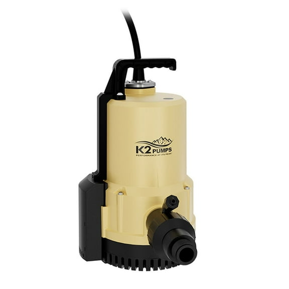 K2 Pumps Submersible Utility Pump 1/4 Hp Thermoplastic Automatic