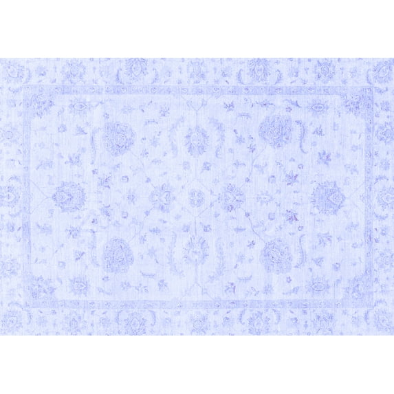 Ahgly Company Indoor Rectangle Oriental Blue Traditional Area Rugs, 2' x 3'