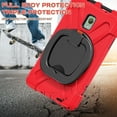 thumbnail image 6 of Case for Samsung Galaxy Tab Active5 8.0 inch SM-X300/SM-X306B, 360 Degree Rotating Hand Grip Shockproof Cover with Shoulder Strap, Red, 6 of 7