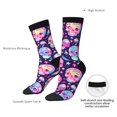 thumbnail image 4 of Rocae Skull mushroom colorful cute for Adult Socks Casual Athletic Stretchy Loose Socks for Women Men Non-Slip Middle Tube Socks, 4 of 6