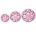 thumbnail image 6 of JW HOL-ee Roller™ Tug and Fetch Treat Dispenser Puzzle Ball Dog Toy, Natural Rubber, Small 3" for Small Dogs up to 20 lb, Pink, Pack of 1, 6 of 8
