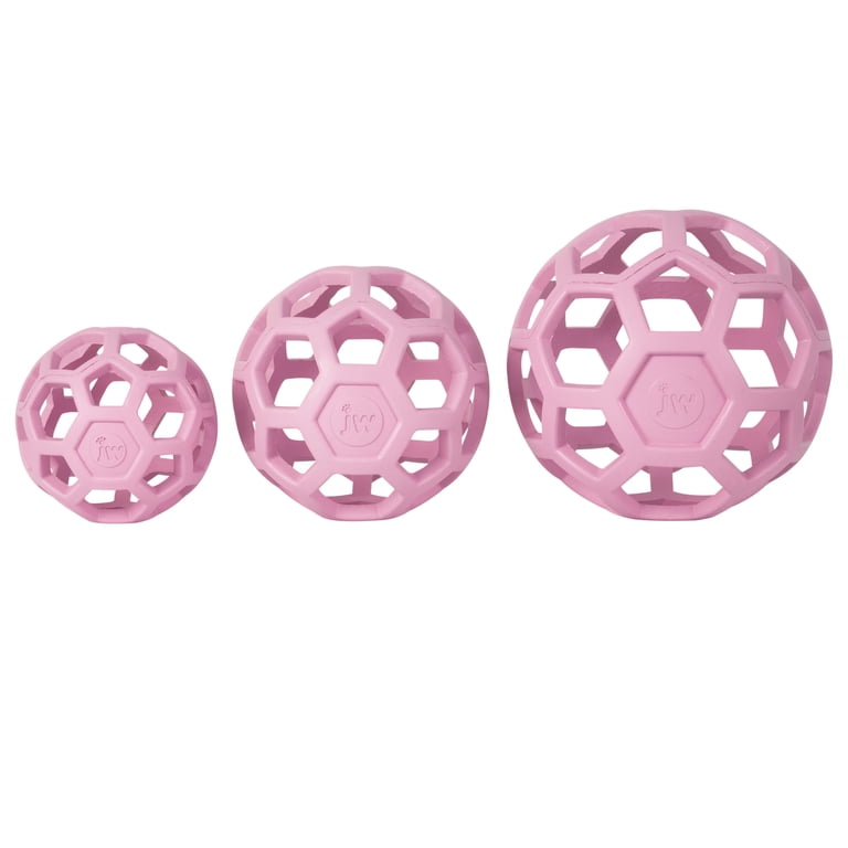 JW Hol-ee Roller Small Dog Ball Puzzle Toy, Pink photo 6