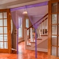 thumbnail image 5 of Topboutique Door String Curtains,Hanging Shiny Tassel Fringe String Curtain,Glitter Doorway Curtain,Door Window Decorative Divider Curtains,Wall Panel Fringe Backdrops Sheer,Purple,3.9x79 inch, 5 of 8