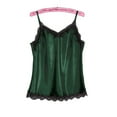 thumbnail image 3 of Relanfenk Intimates Women Sleepwear Sleeveless Strap Nightwear Lace Trim Satin Cami Top Pajama Sets, 3 of 6