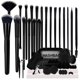 thumbnail image 1 of Juego de brochas de maquillaje GZIXBDA 48 piezas sintéticas para principiantes, color negro, 1 of 9