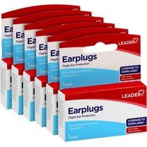 LEADER Super Soft Adult Flight Ear Plugs, Air Pressure Discomfort Relief, Airplane Travel Ear Protection, Helps Inflight Ear Discomfort, (Compare to EarPlanes) 6 Pairs