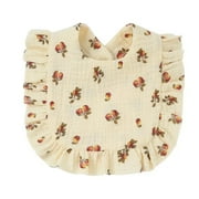 Newborn Bibs Infant Burp Cloths Baby Stuff Feeding Drool Bandana Saliva Towel Toddler Ruffle Floral Bib Baby Accessories New I
